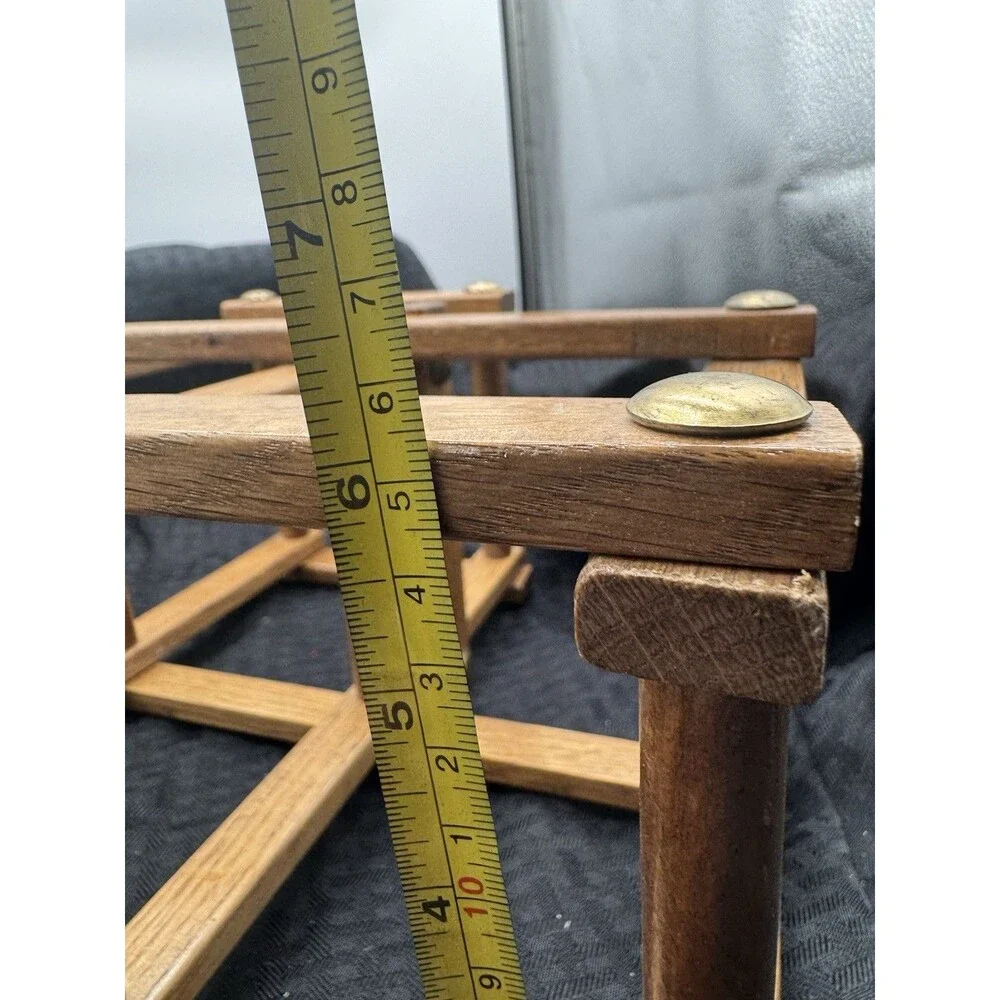 Vintage Wooden Folding Accordian Style Wine Rack